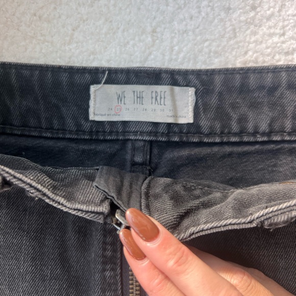 Free people black denim skirt - Picture 5 of 5